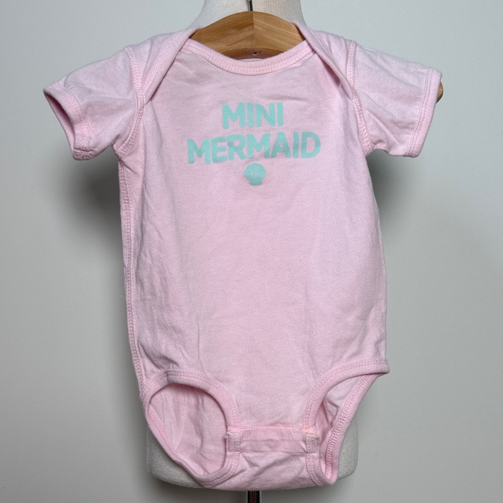 Mini Mermaid Pink Bodysuit for Kids
